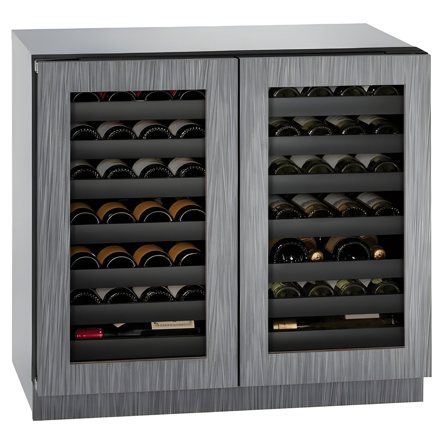 U-Line - 36" 3000 Series Dual-Zone Wine Refrigerator - U-3036WCWCS-00B