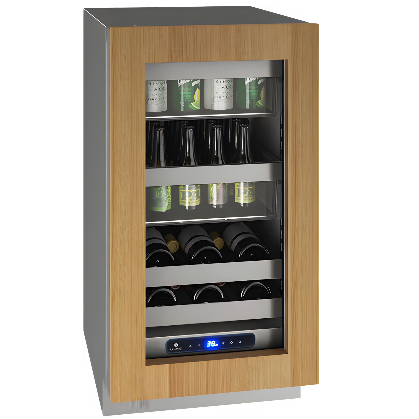 U-Line - 18" 5 Class Slide & Secure™ Beverage Center - UHBV518 - UHBV518-SG01A