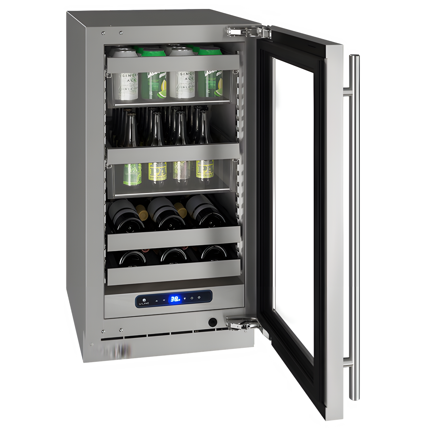 U-Line - 18" 5 Class Slide & Secure™ Beverage Center - UHBV518 - UHBV518-SG01A