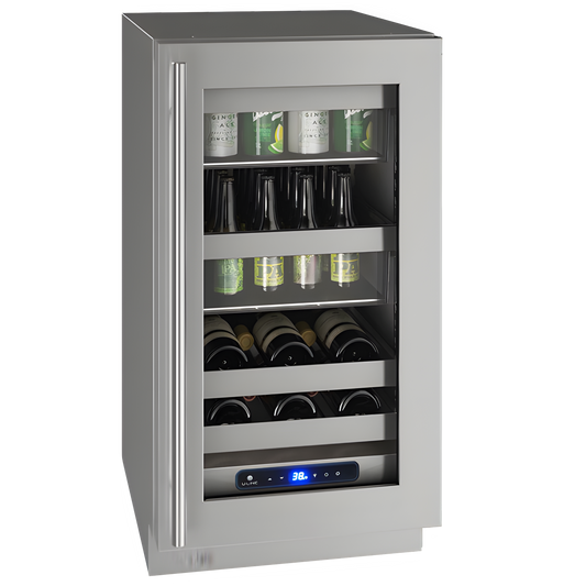 U-Line - 18" 5 Class Slide & Secure™ Beverage Center - UHBV518 - UHBV518-SG01A