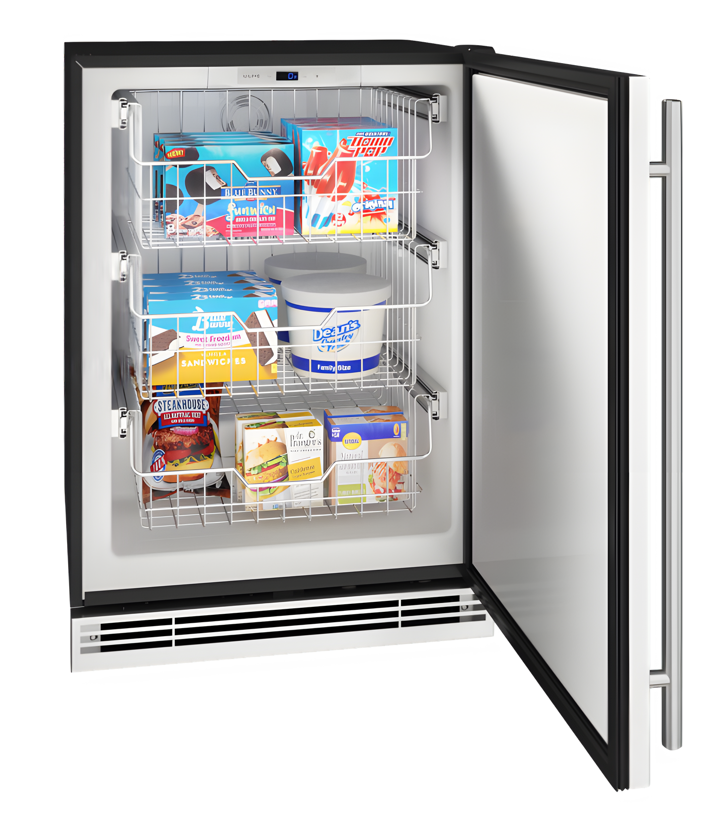 U-Line - 24" 1 Class Convertible Freezer - 115V - HFZ124 - UHFZ124-SS01B