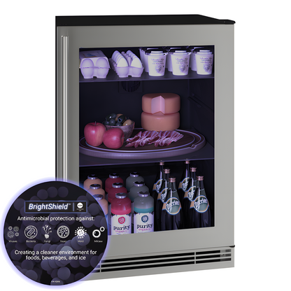 U-Line - 24" 1 Class Refrigerator - 115V - HRE124 - UHRE124-SG81A