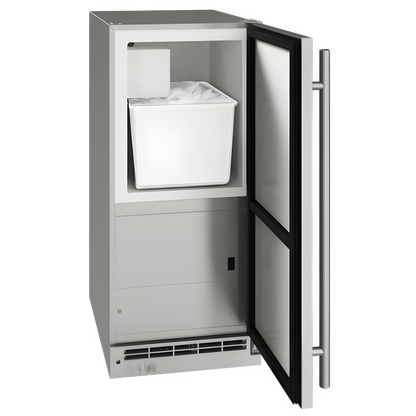 U-Line - 15" Outdoor Crescent Ice Maker - 115 V - OCR115 0- UOCR115-SS01B