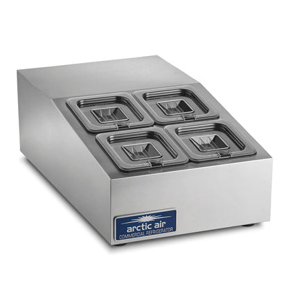 Arctic Air ACP4SQ 15" 4 Pan Countertop Compact Prep Unit - ACP4SQ