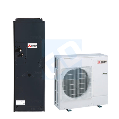 Mitsubishi PVA-AA12NL & PUZ-AK12NL 12,000 BTU 20 SEER2 Multi-Position Air Handler Heat Pump System - R454B - PVAAA12NL/PUZAK12NL