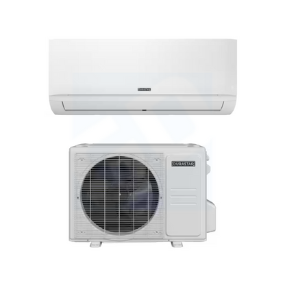 Mitsubishi Durastar DRAW09F2A & DRA1H09S2A 9,000 BTU 26.0 SEER2 Wall Mounted Sirius Heat Heat Pump System - R454B - DRAW09F2A/DRA1H09S2A