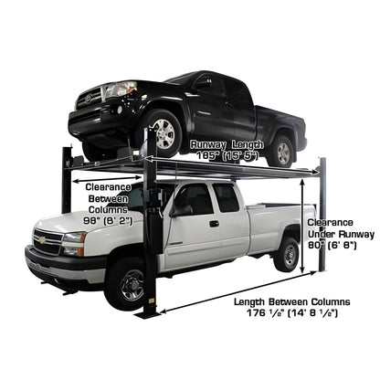 Atlas Garage PRO8000EXT-L 8,000 lb Extra Tall/Extra Long 4-Post Lift - ATEXH-PRO8000EXT-L-FPD