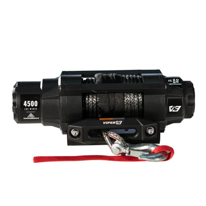 MotoAlliance Viper UTV Winch V3 Wide Spool 4500lbs New - V34500SE_BL