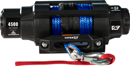 MotoAlliance Viper UTV Winch V3 Wide Spool 4500lbs New - V34500SE_BL