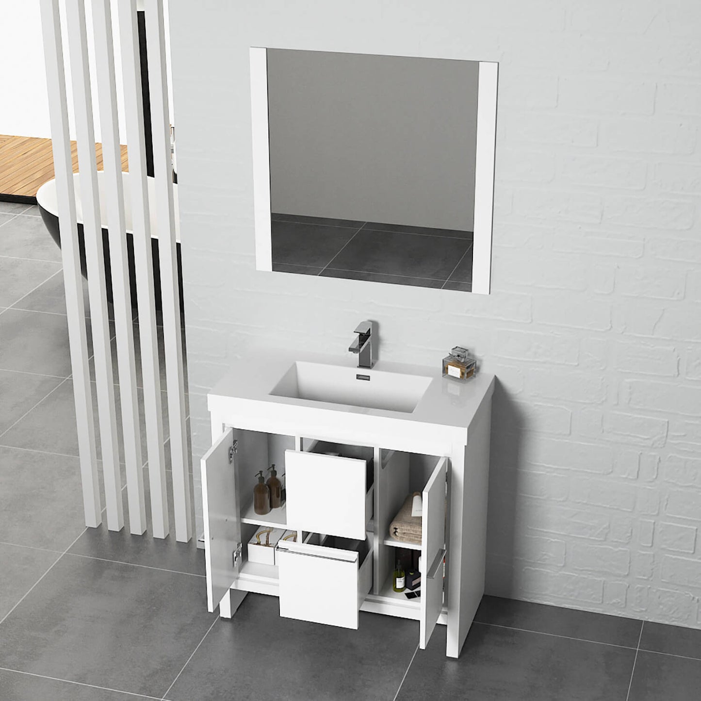 Blossom Milan 36 Inch Bathroom Vanity - V8014 36 01