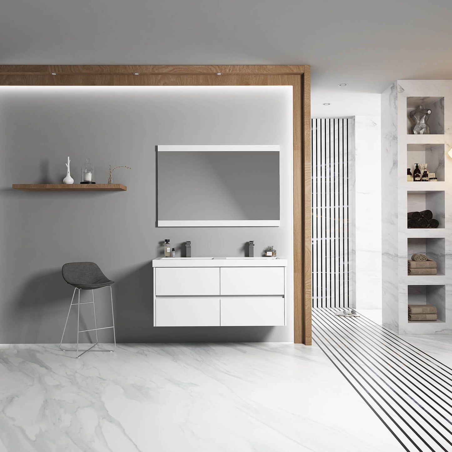 Blossom Valencia 48 Inch Bathroom Double Vanity - V8016 48 01D