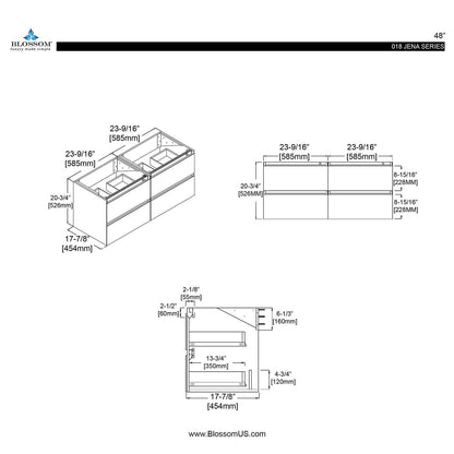 Blossom Jena 48 Inch Bathroom Vanity - V8018 48 23