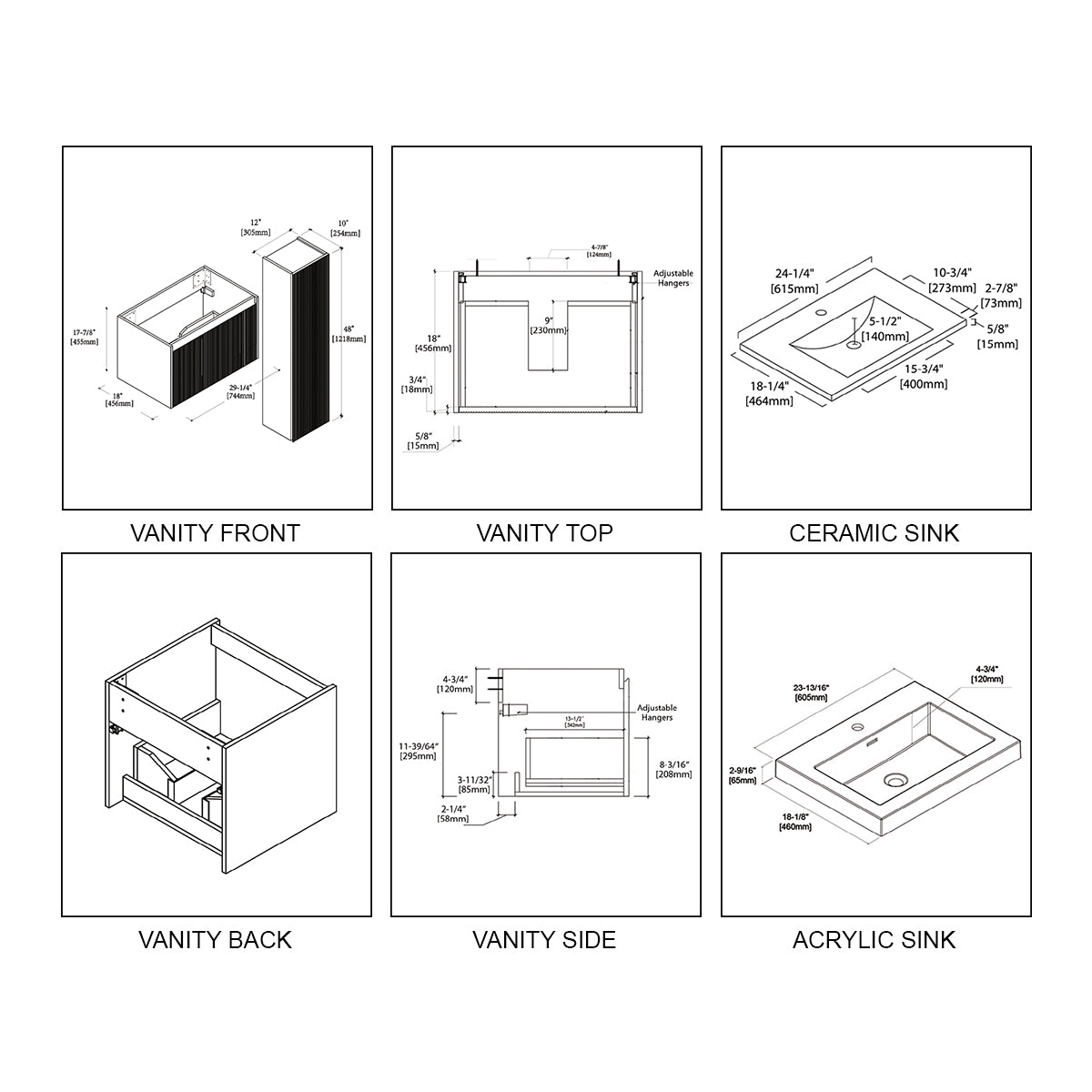 Blossom Positano 24″ Bathroom Vanity - V8028 24 01