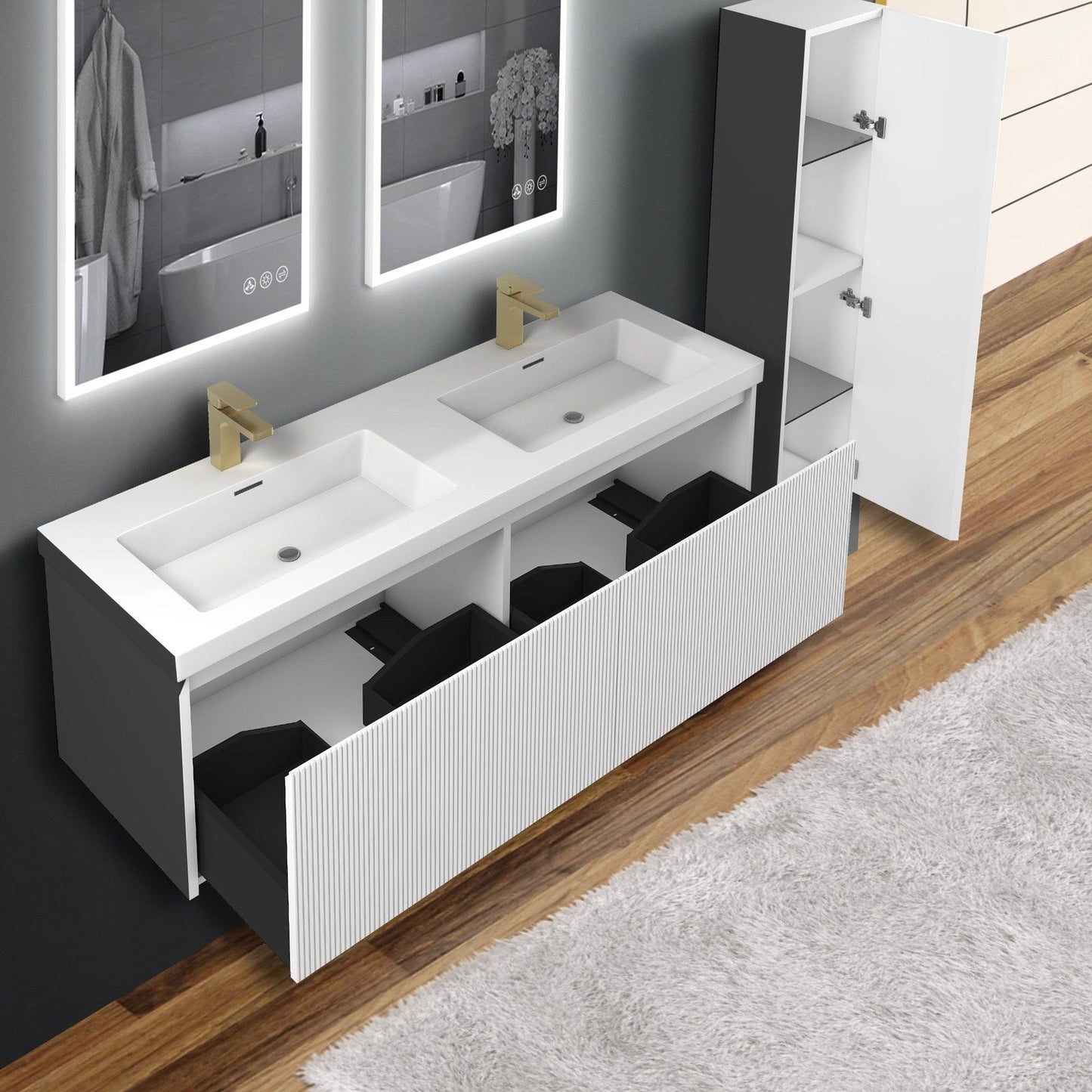 Blossom Positano 60″ Bathroom Double Vanity - V8028 60 01
