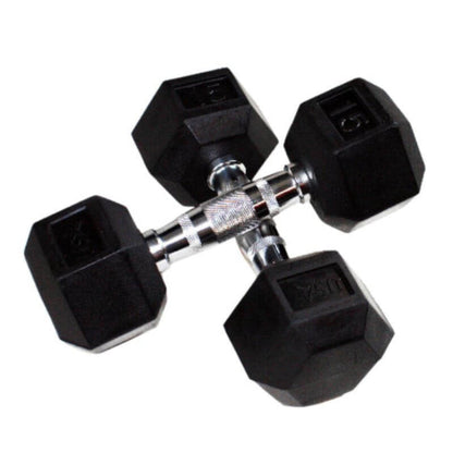 Troy  USA Sports by Troy  Rubber Hex Dumbbell Set with Rack - VERTPAC-HDR30G