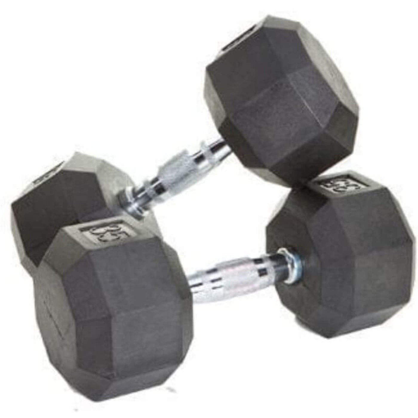 TROY VTX by Troy VERTPAC-SDR75 Rubber Dumbbell Set with Shelf Rack - VERTPAC-SDR75