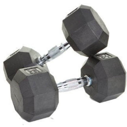 TROY VTX by Troy VERTPAC-SDR75 Rubber Dumbbell Set with Shelf Rack - VERTPAC-SDR75