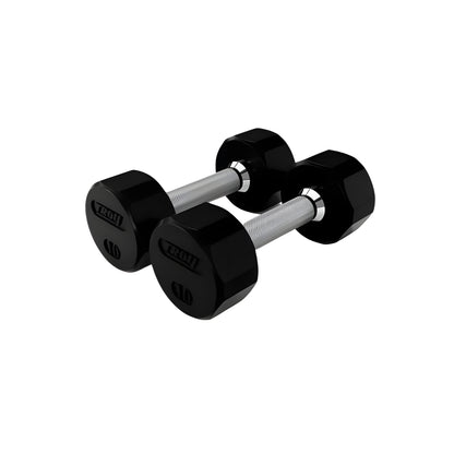 Troy 12-Sided Dumbbells with Vertical Rack - VERTPAC-TSDR25