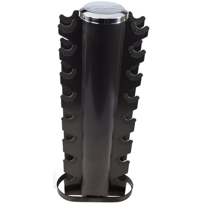 Troy 12-Sided Dumbbells with Vertical Rack - VERTPAC-TSDR25