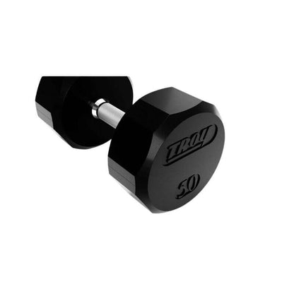 TROY 5-50 lb 12-Sided Urethane Dumbbell Set with Rack -  COMMPAC-TSDU50