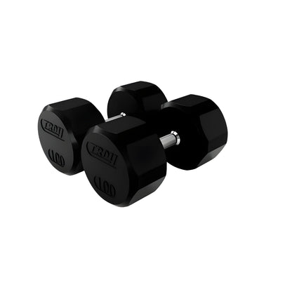 Troy  12-Sided Dumbbells & Rack Set - VERTPAC-TSDR75
