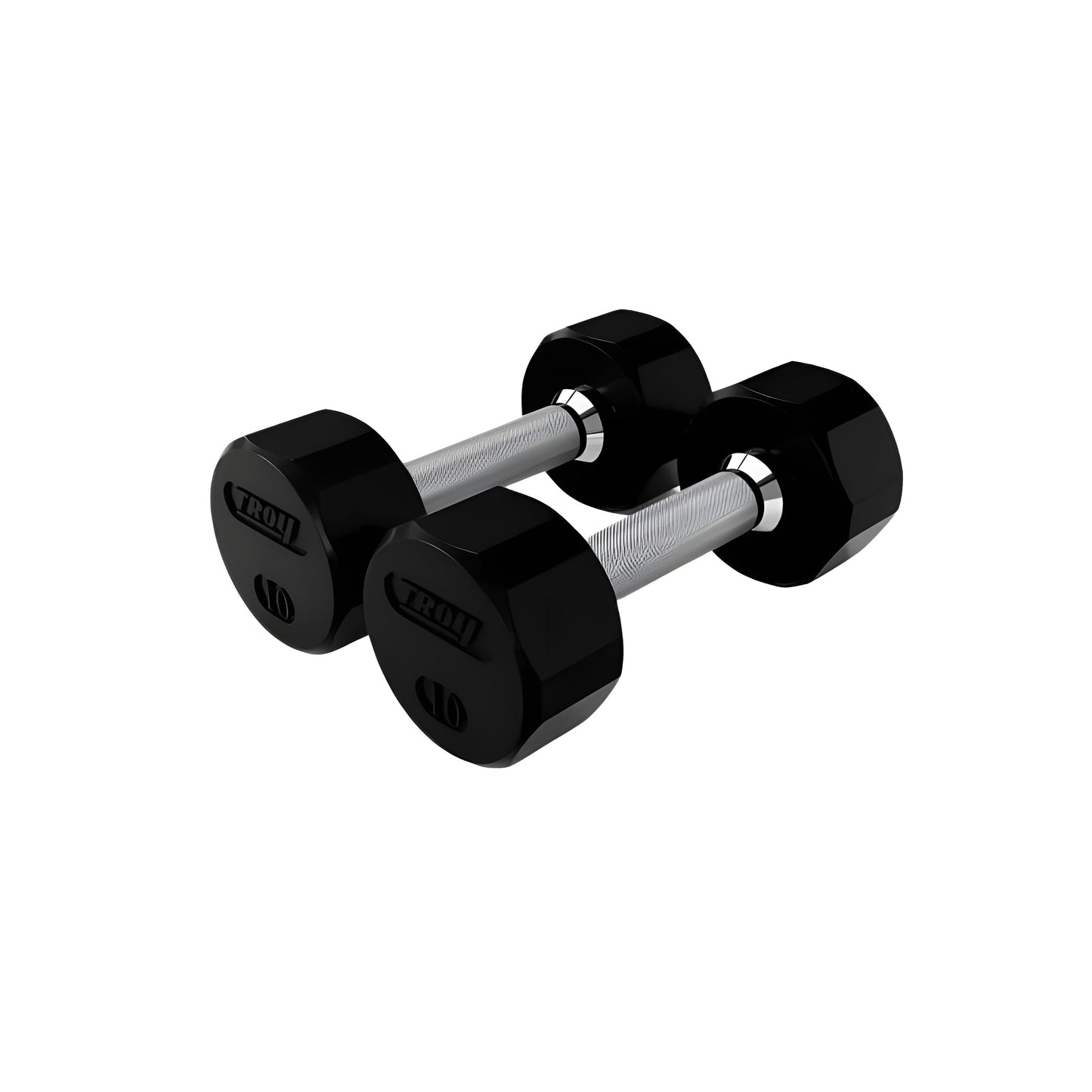 Troy  12-Sided Dumbbells & Rack Set - VERTPAC-TSDR75