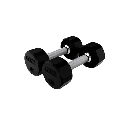 Troy  12-Sided Dumbbells & Rack Set - VERTPAC-TSDR75