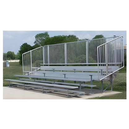 Bleacher 4 or  5 Row Aluminum Bleachers with Fencing - NB0415