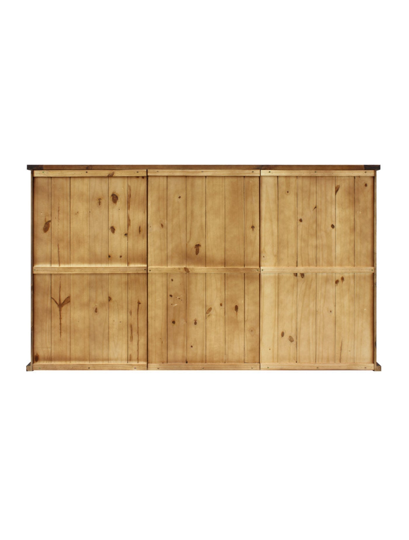 Vinotemp Rustic Wine Credenza with Sliding Doors - B Stock - VT-RUSTICRED3D