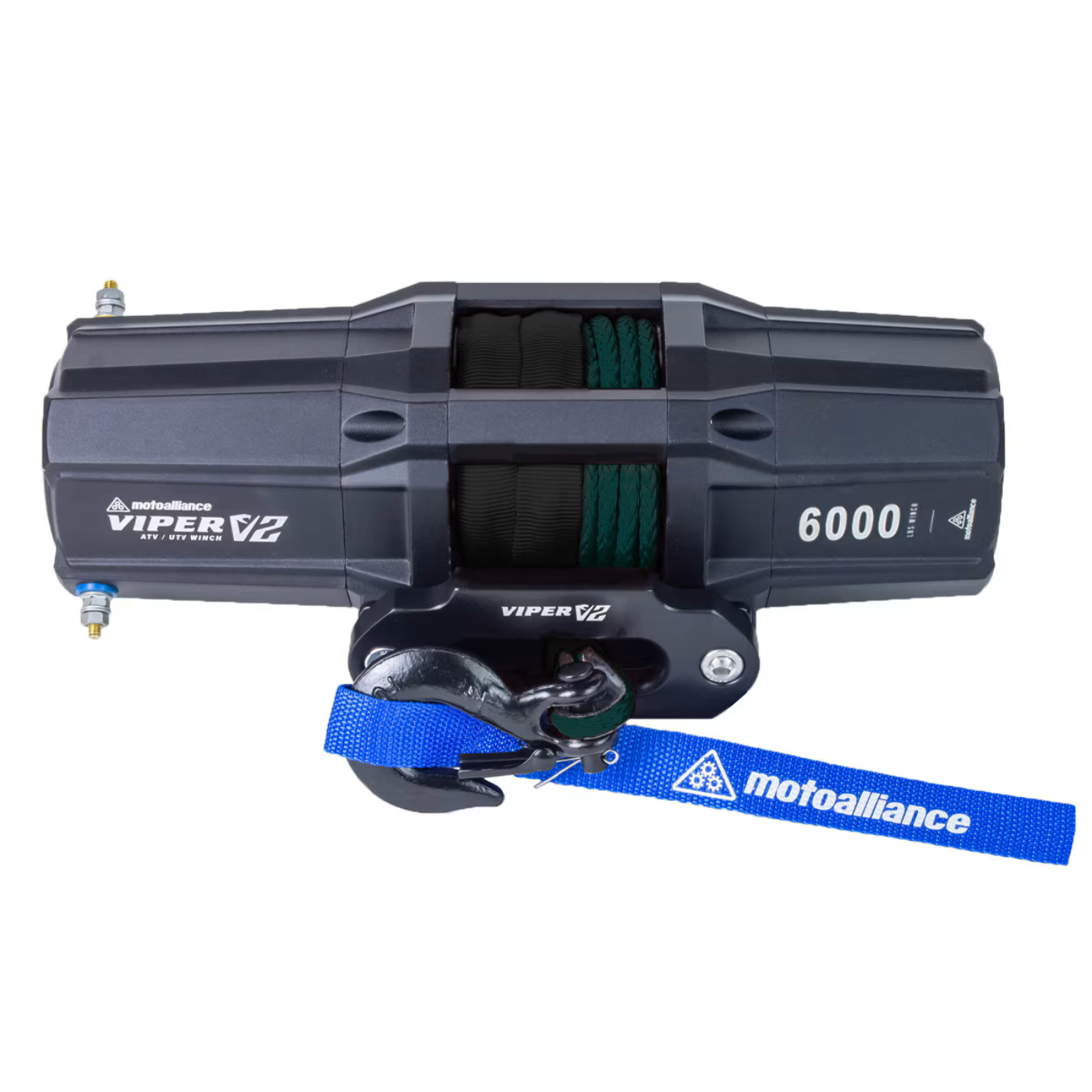 MotoAlliance Viper V2 ATV/UTV Winch 6000lbs New - VT6000_BL