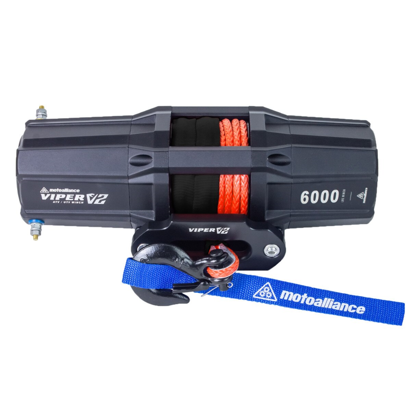 MotoAlliance Viper V2 ATV/UTV Winch 6000lbs New - VT6000_BL