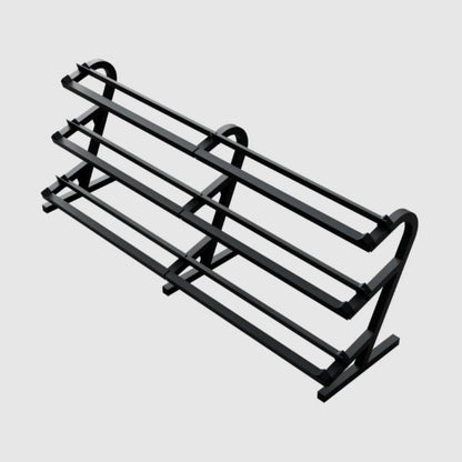 TROY VTX TDR-3 3-Tier Rail Dumbbell Rack w/o Saddles - TDR-3