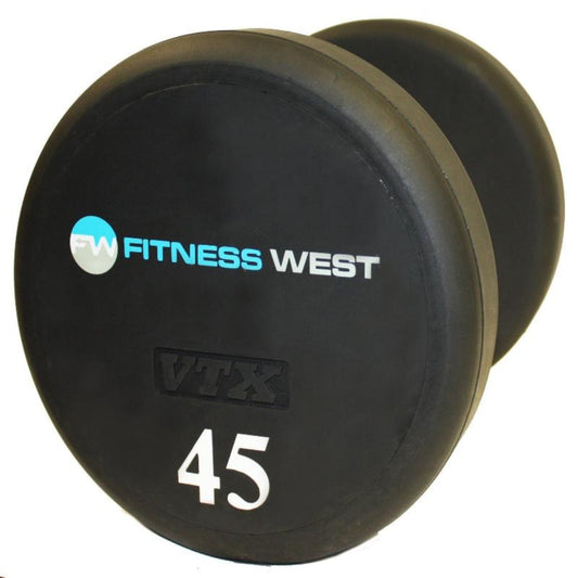 TROY VTX XD-UL Round Urethane Dumbbell Set with Custom Logo - XD-005-050UL