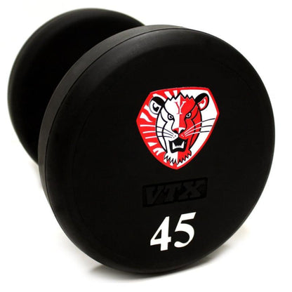 TROY VTX XD-UL Round Urethane Dumbbell Set with Custom Logo - XD-005-050UL