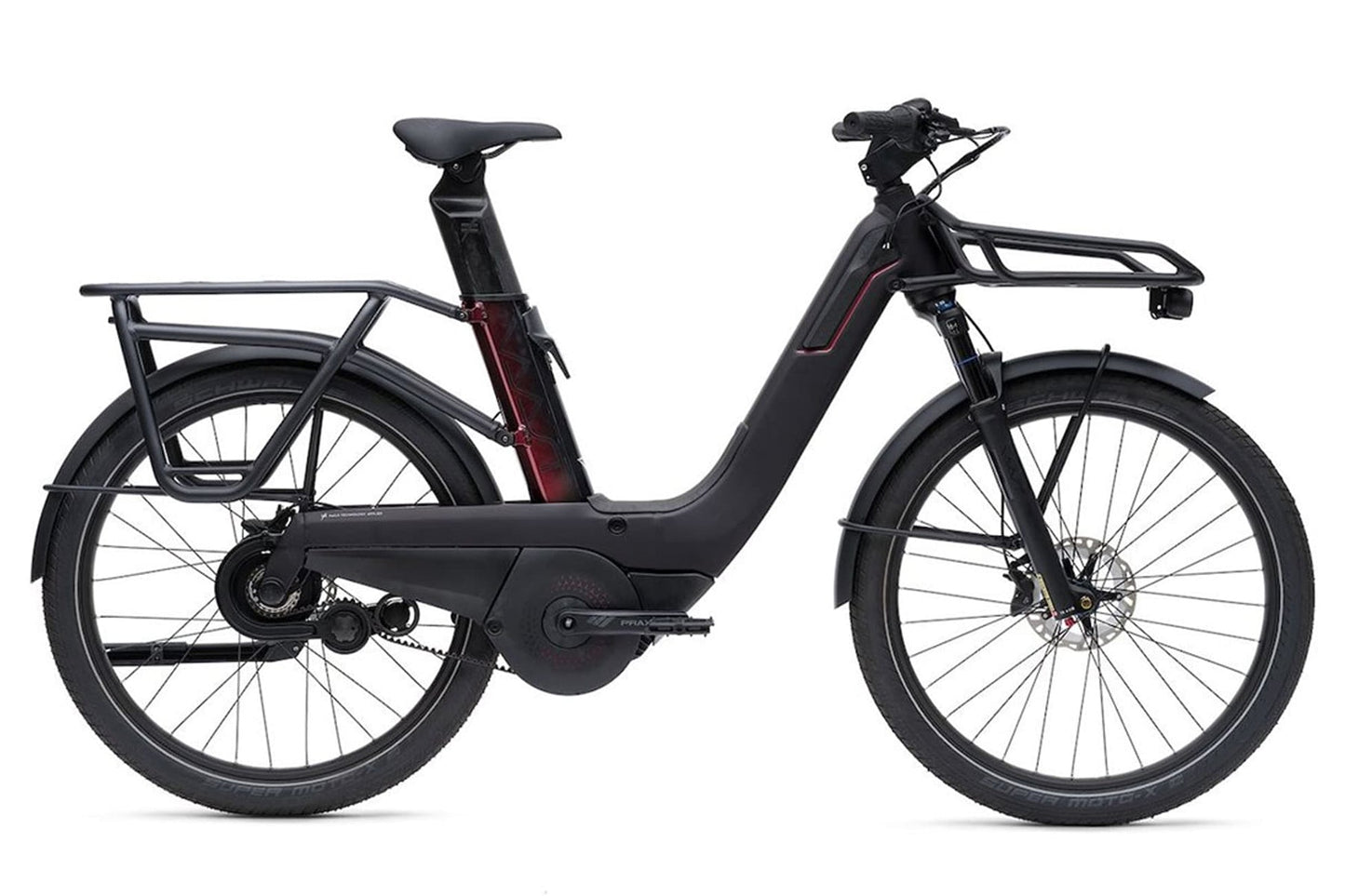 Vaast Bikes E/1 Enviolo 27.5 E-Bike - Vibrant Berry Red-Black Cherry