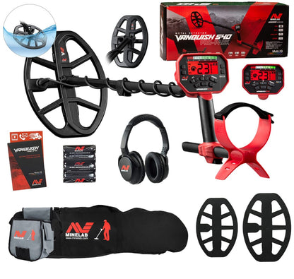 Minelab Vanquish 540 Pro-Pack Metal Detector with Minelab Carry Bag and Finds Pouch - 3820-0004-mfg-m05