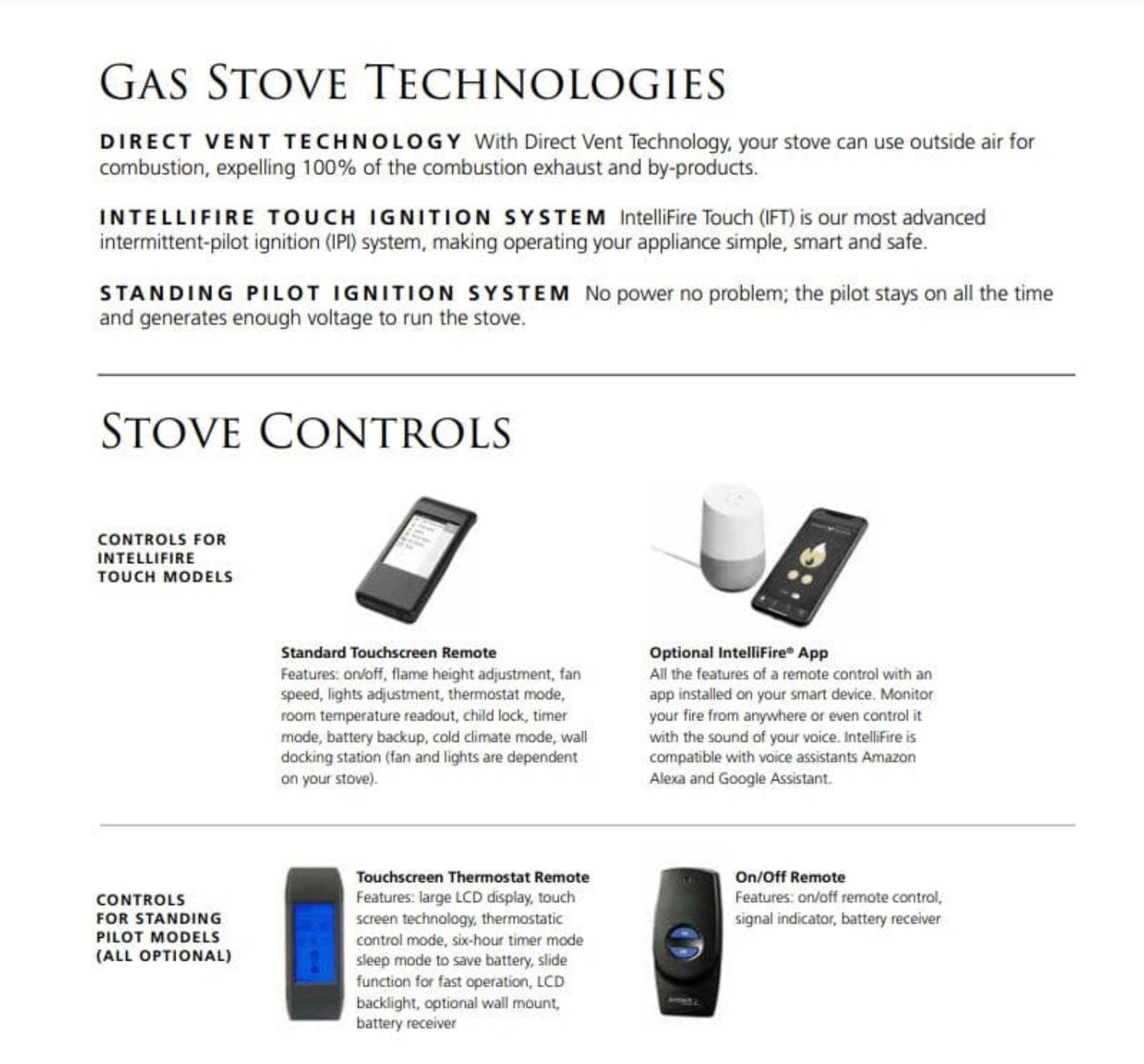 Vermont Castings Intrepid Direct Vent Gas Stove with IntelliFire Touch Ignition System - INDVR-IFT-CB