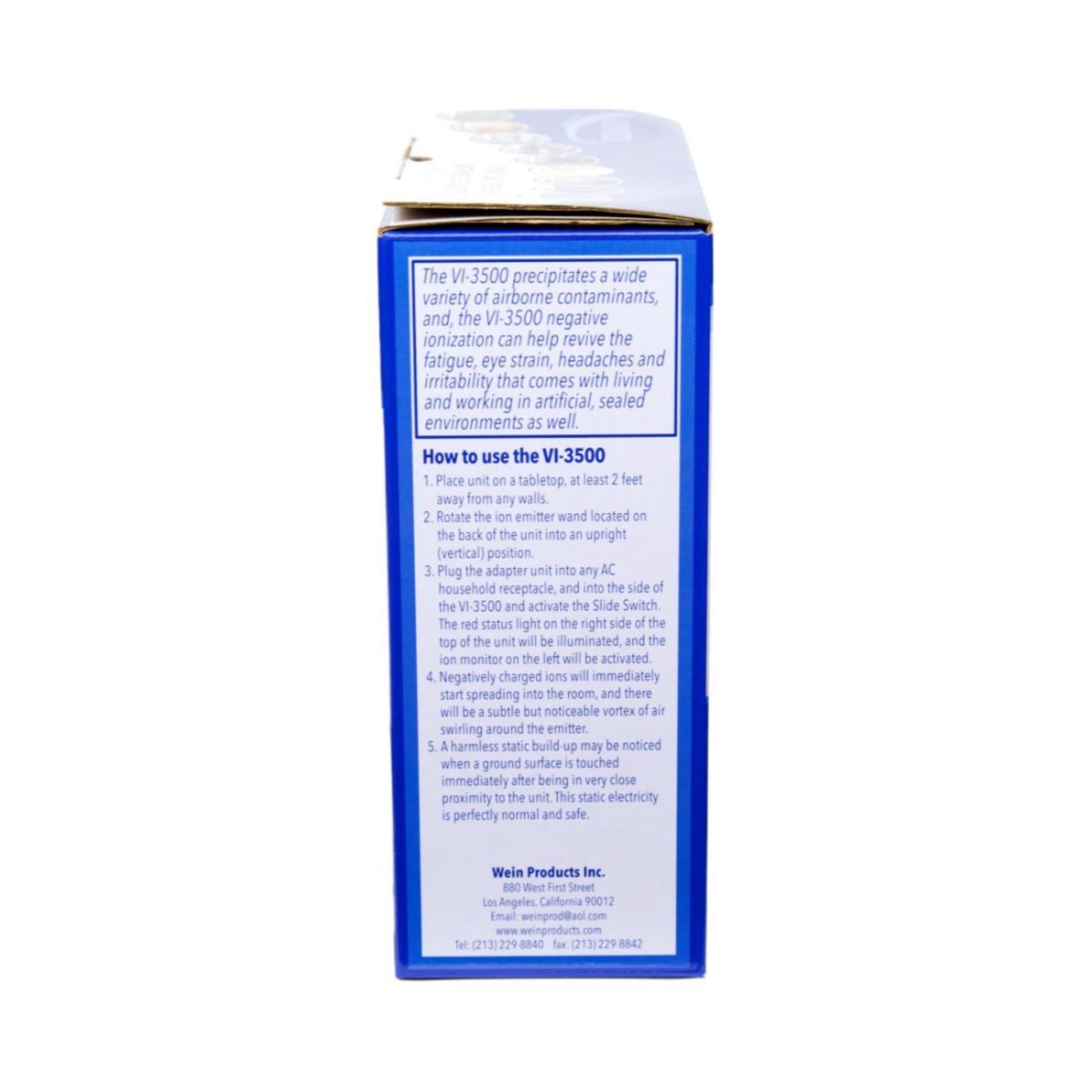 Wein Vortex VI-3500 Room Ionic Air Purifier