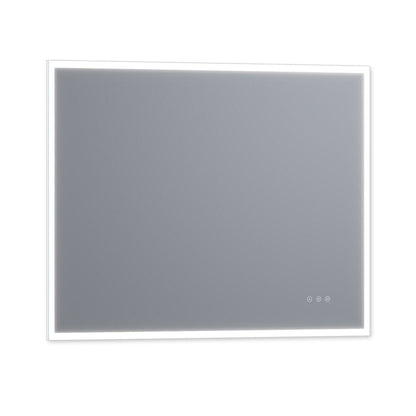 Arpella - Lucent 48 in. x 36 in. Wall Mounted LED Vanity Mirror with Color Changer, Memory Dimmer and Defogger - LEDCM4836