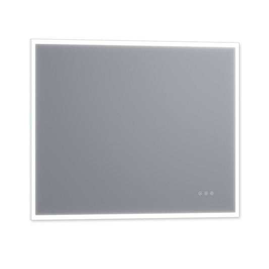 Arpella - Lucent 48 in. x 36 in. Wall Mounted LED Vanity Mirror with Color Changer, Memory Dimmer and Defogger - LEDCM4836