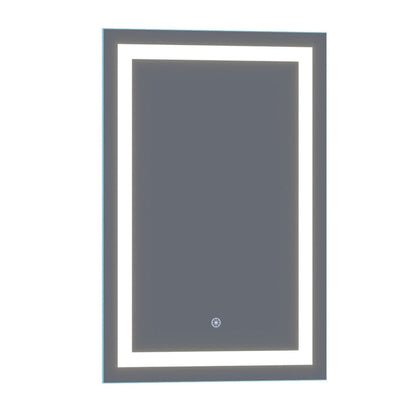 Arpella - Lumina 24 in. x 36 in. LED Lighted Vanity Mirror with Built-In Dimmer and Anti-Fog Feature - LEDSM2024