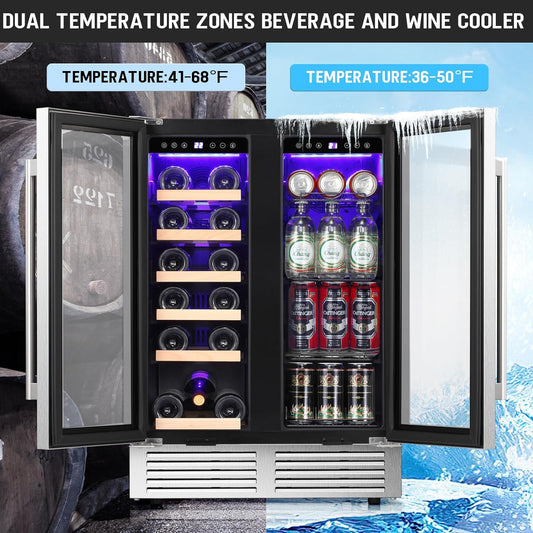 Antarctic Star 24 Inch Wine and Beverage Refrigerator - W51115