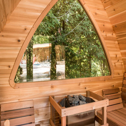 Dundalk LeisureCraft Knotty Cedar POD Sauna - SLCKCPODS