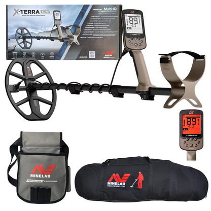 Minelab X-Terra Elite Metal Detector with Minelab Carry Bag and Finds Pouch - 3707-0002-mfg-finds-bag