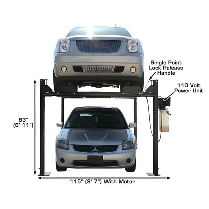 Atlas PRO8000 4 Post Lift + RJ35 Sliding Jacks Combo - ATEXH-PRO8-COMBO-FPD
