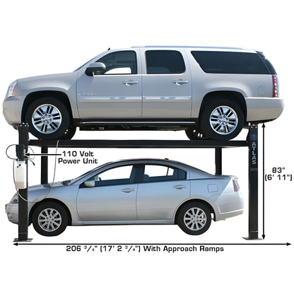 Atlas PRO8000 4 Post Lift + RJ35 Sliding Jacks Combo - ATEXH-PRO8-COMBO-FPD