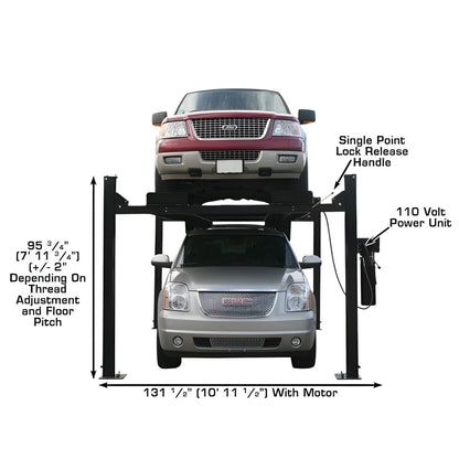 Atlas PRO9000 4 Post Lift + RJ35 Sliding Jacks Combo - ATEXH-PRO9-COMBO1-FPD