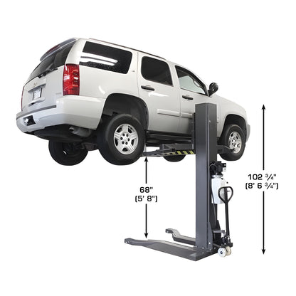 Atlas PSP-6000 6,000 lb Portable Single Post Lift - ATEXH-PSP-6000-FPD