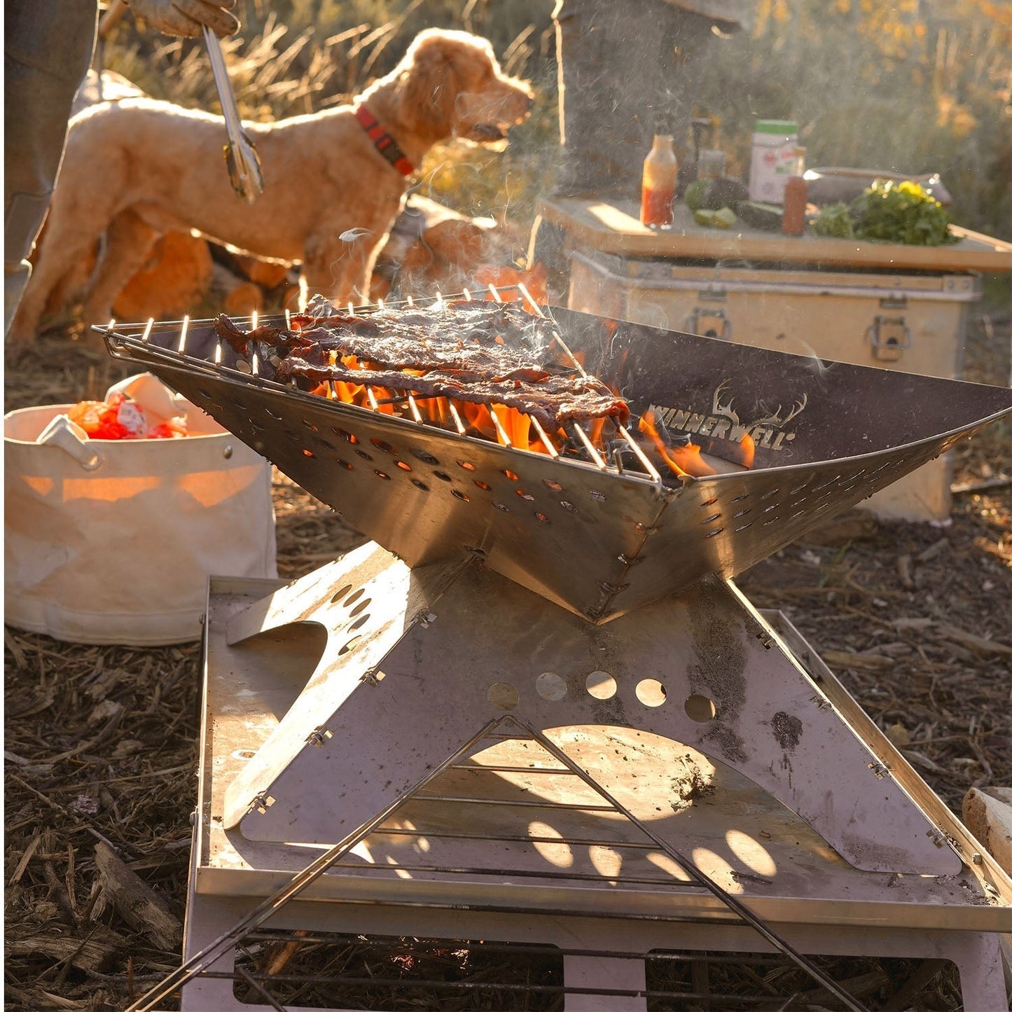 Winnerwell Flatfold Fire Pit - XL  Deluxe Bundle - Winnerwell