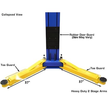 Atlas OHX10000X 10,000 lb Extra Tall 2-Post Lift - ATEATTD-OHX10000X-FPD